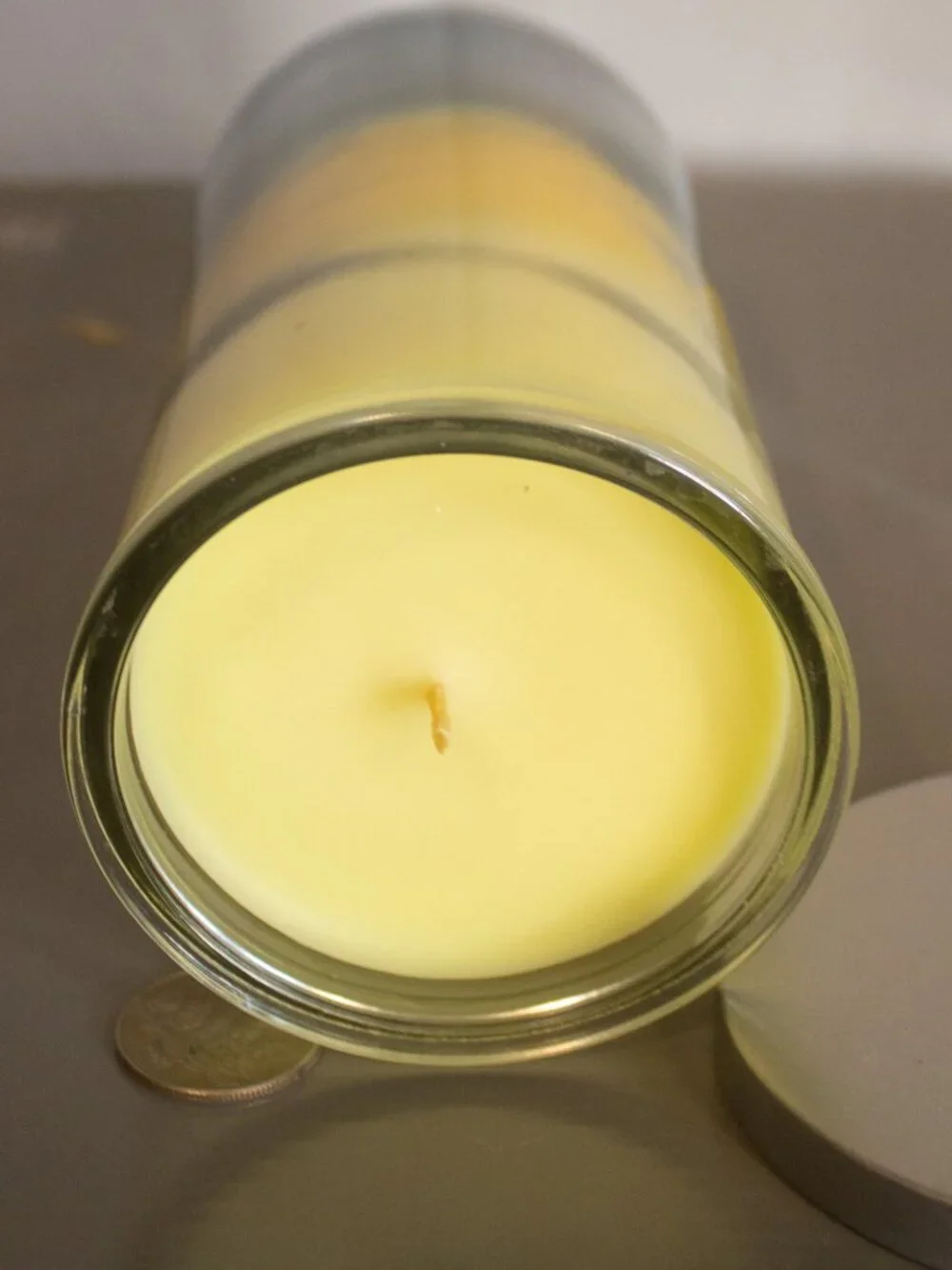 TrueLiving Layered Candle — Buttery Vanilla, Lemon & Blueberry — 17 oz